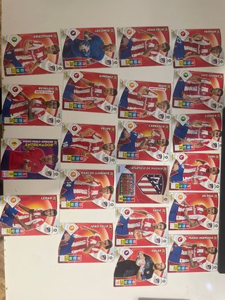 Cartas de fútbol Atlético de Madrid