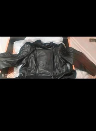 Chaqueta moto piel RUROC mujer talla M/L comoMlarg