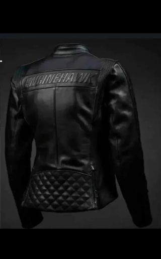 Chaqueta moto piel RUROC mujer talla M/L comoMlarg