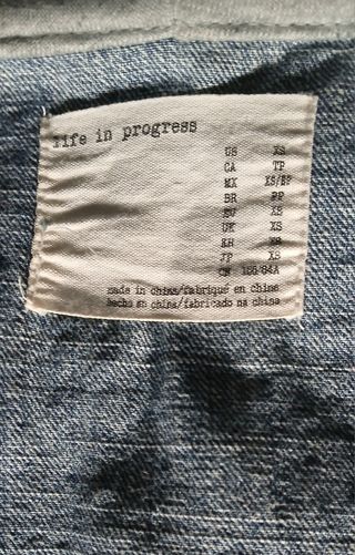 Chamarra vaquera CORTefiel manga gris talla XS