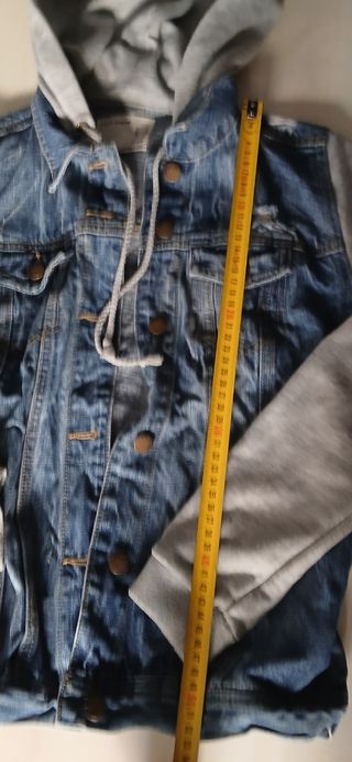 Chamarra vaquera CORTefiel manga gris talla XS