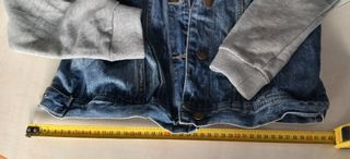 Chamarra vaquera CORTefiel manga gris talla XS