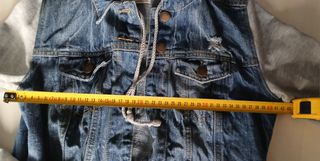 Chamarra vaquera CORTefiel manga gris talla XS