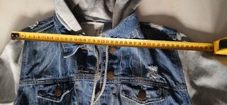 Chamarra vaquera CORTefiel manga gris talla XS