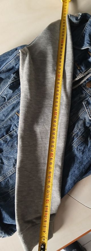 Chamarra vaquera CORTefiel manga gris talla XS