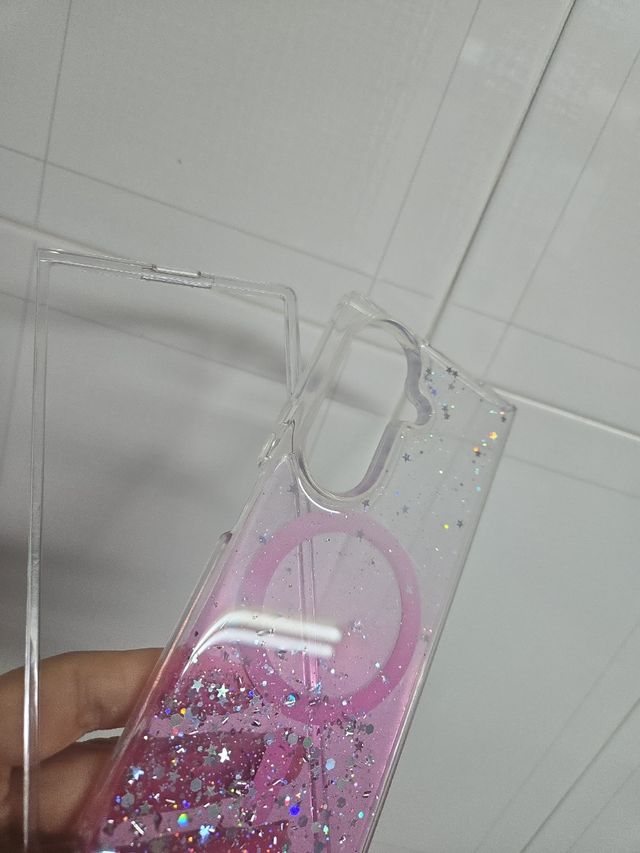 Funda Samsung Galaxy Fold 7 Glitter Rosa