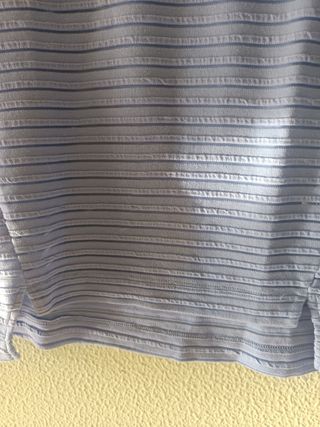 Jersey Stradivarius azul rayas textura