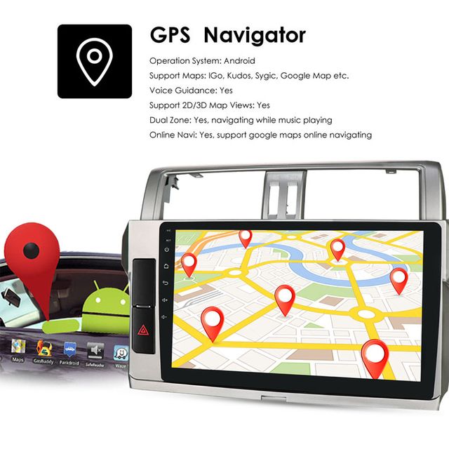 Radio Pantalla CARPLAY  para Toyota Land Cruiser