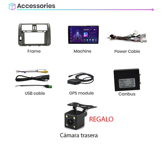 Radio Pantalla CARPLAY  para Toyota Land Cruiser