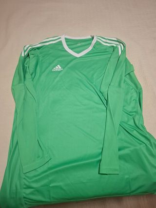 Camiseta Adidas Climacool Verde Manga Larga