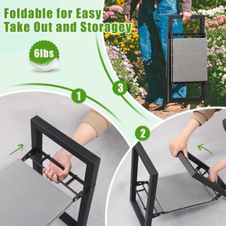 Banco de jardín plegable resistente