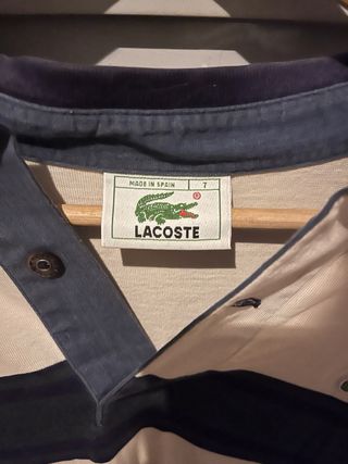Polo Lacoste Vintage Rayas Talla XL