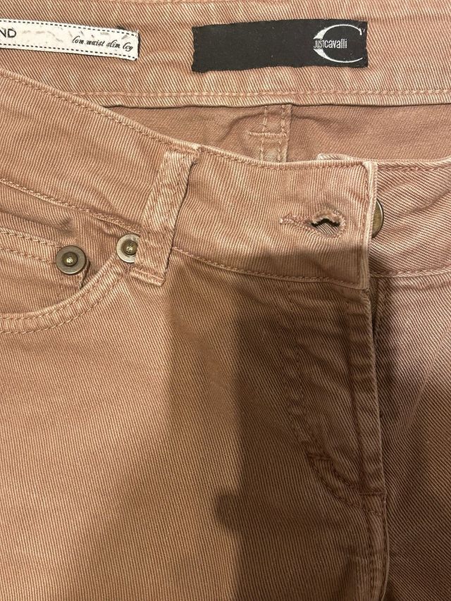 Jeans Just Cavalli marroni vita bassa slim