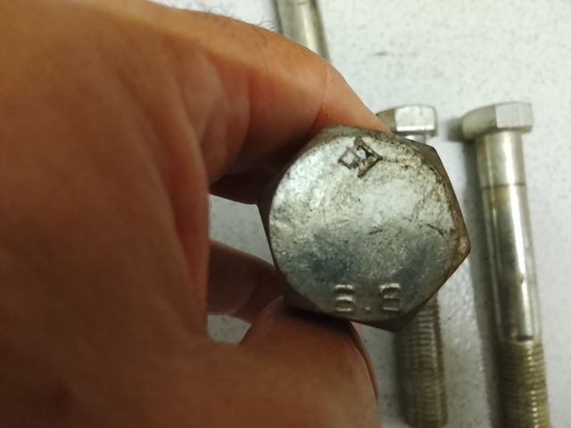 Tornillos tuercas grandes lote 12 piezas industria