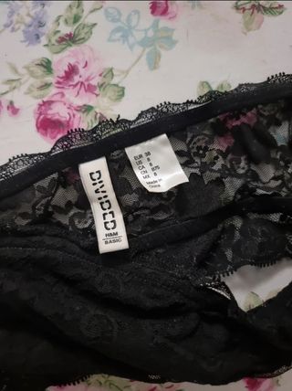Top H&M Negro Encaje
