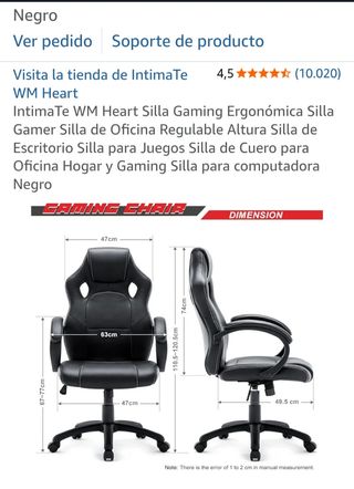 Silla Gaming Negra