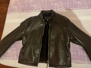 GIACCA ARMANI IN PELLE MARRONE