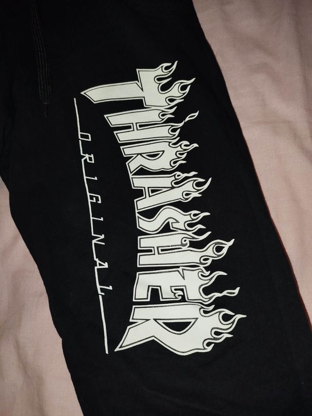 PANTALON THRASHER Skate Old School Monopatín Sk8