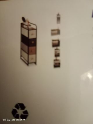 Mueble Cajonera Tela y Metal