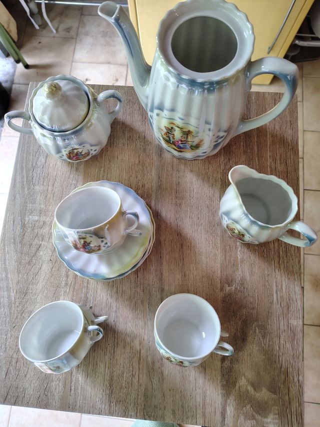 Set caffè Porcellana Dipinta a Mano