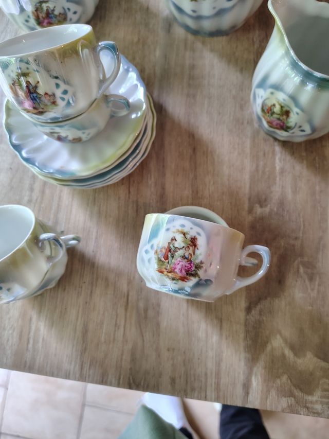 Set caffè Porcellana Dipinta a Mano