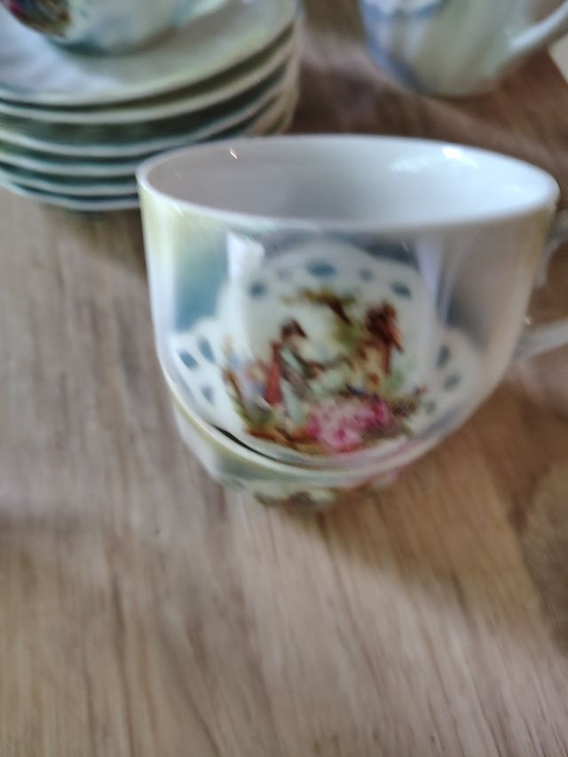 Set caffè Porcellana Dipinta a Mano