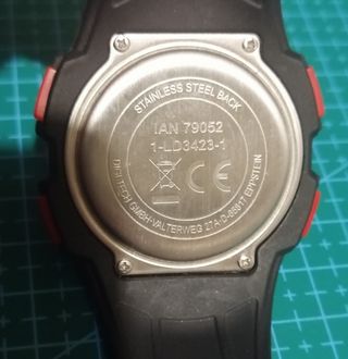 Orologio Crivit Nero e Rosso