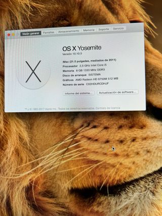 iMac 21.5 Plata