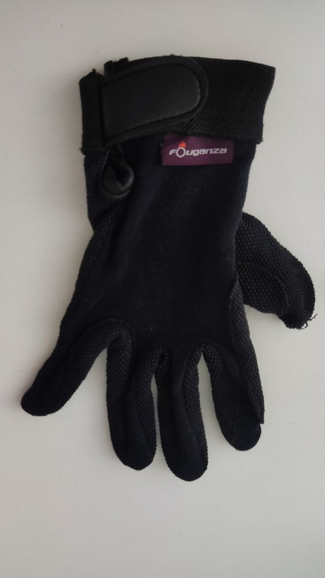 Guantes de hípica Fouganza negros