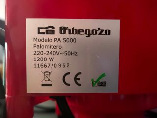 Palomitero Orbegozo Vintage Rojo y Dorado