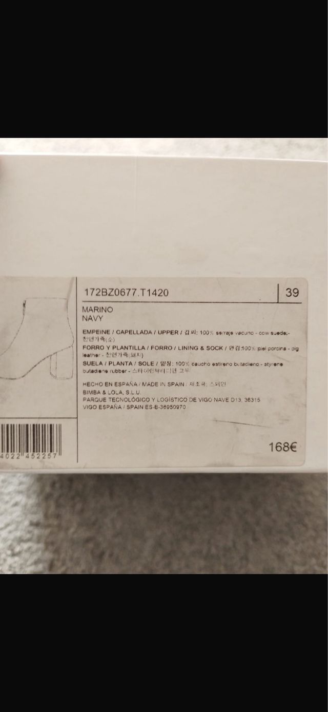 Botines BIMBA Y LOLA Azul