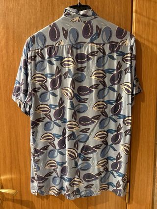 Camisa Zara Hombre Manga Corta Estampada