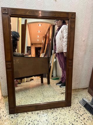Espejo Madera Antiguo