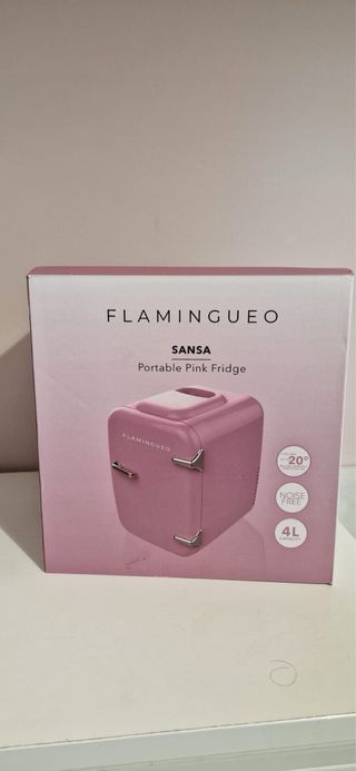 Mini nevera rosa