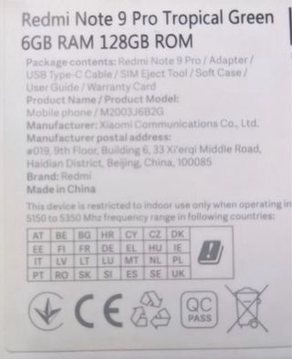 Xiaomi Redmi Note 9 Pro Azul Marino/Plateado