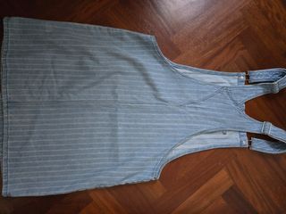 Falda peto vaquera con rayas