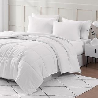 4 piezas de cama 90 tamaño individual color blanco