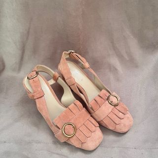 Sandalias tacón Gloria Ortiz rosas