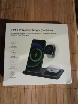 Cargador Inalámbrico 3 en 1 Plegable