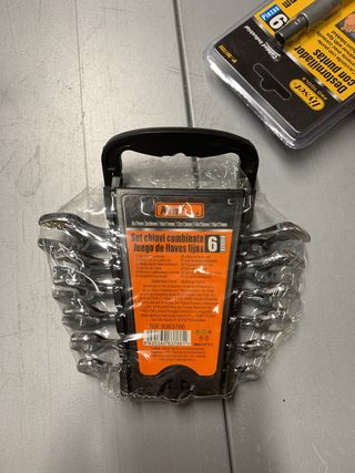 Juego de 6 llaves fijas combinadas