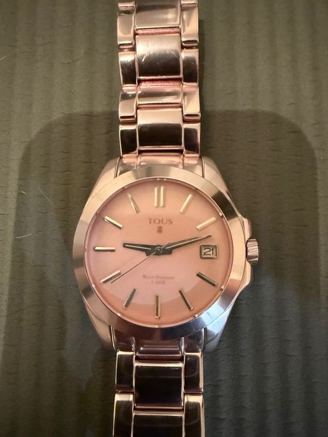 Reloj Tous Mujer Rosa Dorado