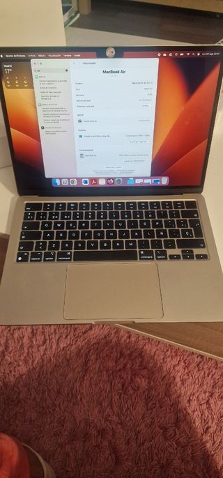 MacBook Air 13,6 M2 8GB Plata
