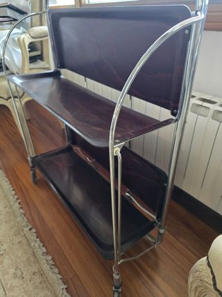 Carrito camarera vintage madera y metal