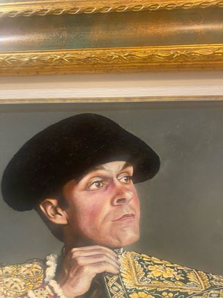 Cuadro taurino oleo Torero José Tomás