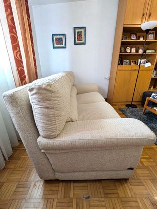 Pack de sofás beige 3 y 2 plazas