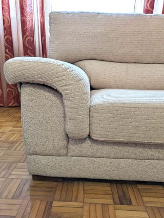 Pack de sofás beige 3 y 2 plazas