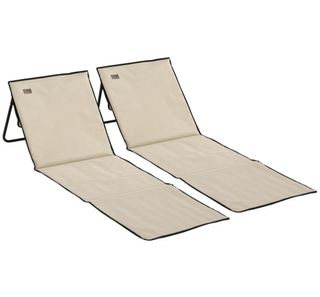 2 Esterillas de Playa Beige