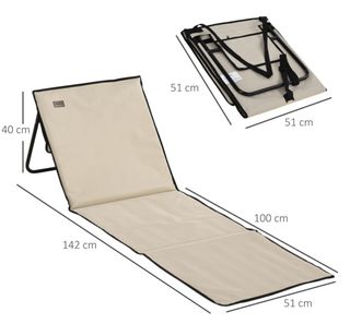 2 Esterillas de Playa Beige