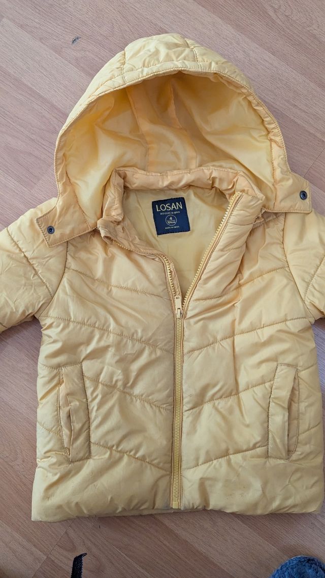 Chaqueta amarilla Losan niño talla 4