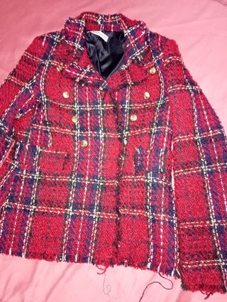 Chaqueta de lana a cuadros